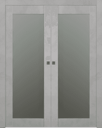 AVON 207 VETRO LIGHT URBAN DOUBLE POCKET BELLDINNI MODERN INTERIOR DOOR - 1