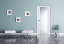 SMART PRO H3G VETRO POLAR WHITE SWING BELLDINNI MODERN INTERIOR DOOR - 3