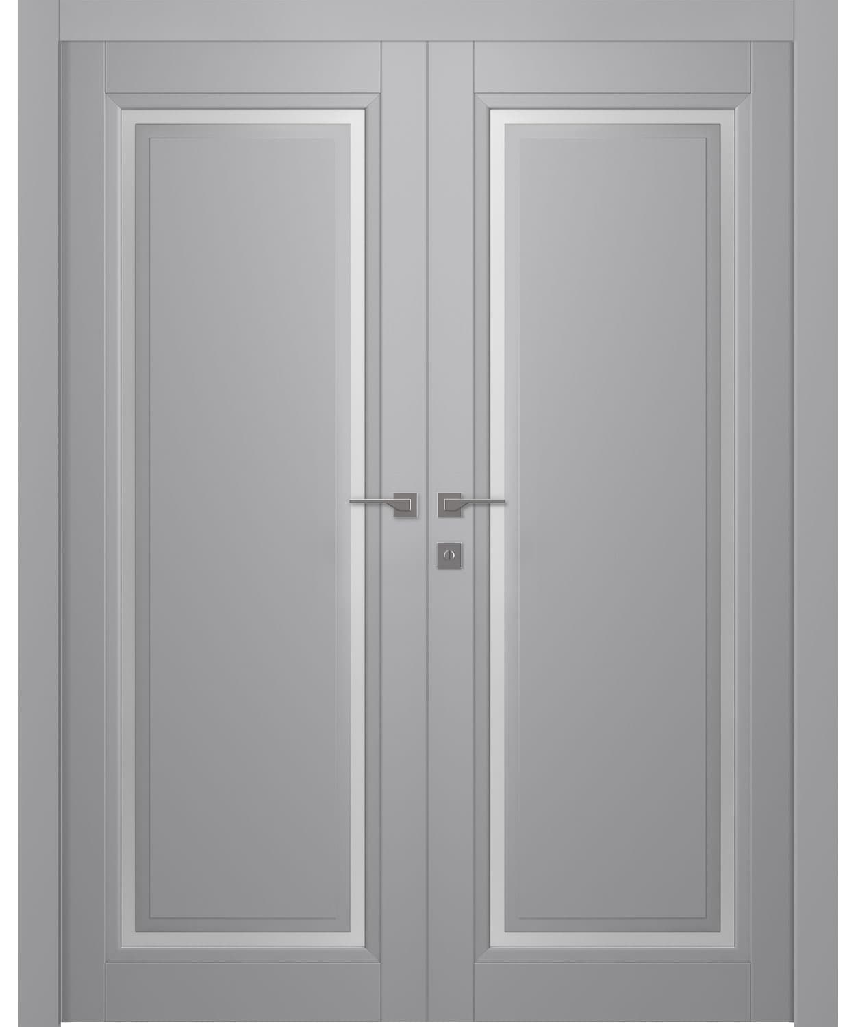 AURUM 1 VETRO LIGHT GREY CLOSET BELLDINNI MODERN INTERIOR DOOR - 1