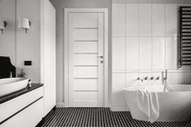 ALBA SNOW WHITE POCKET BELLDINNI MODERN INTERIOR DOOR - 3