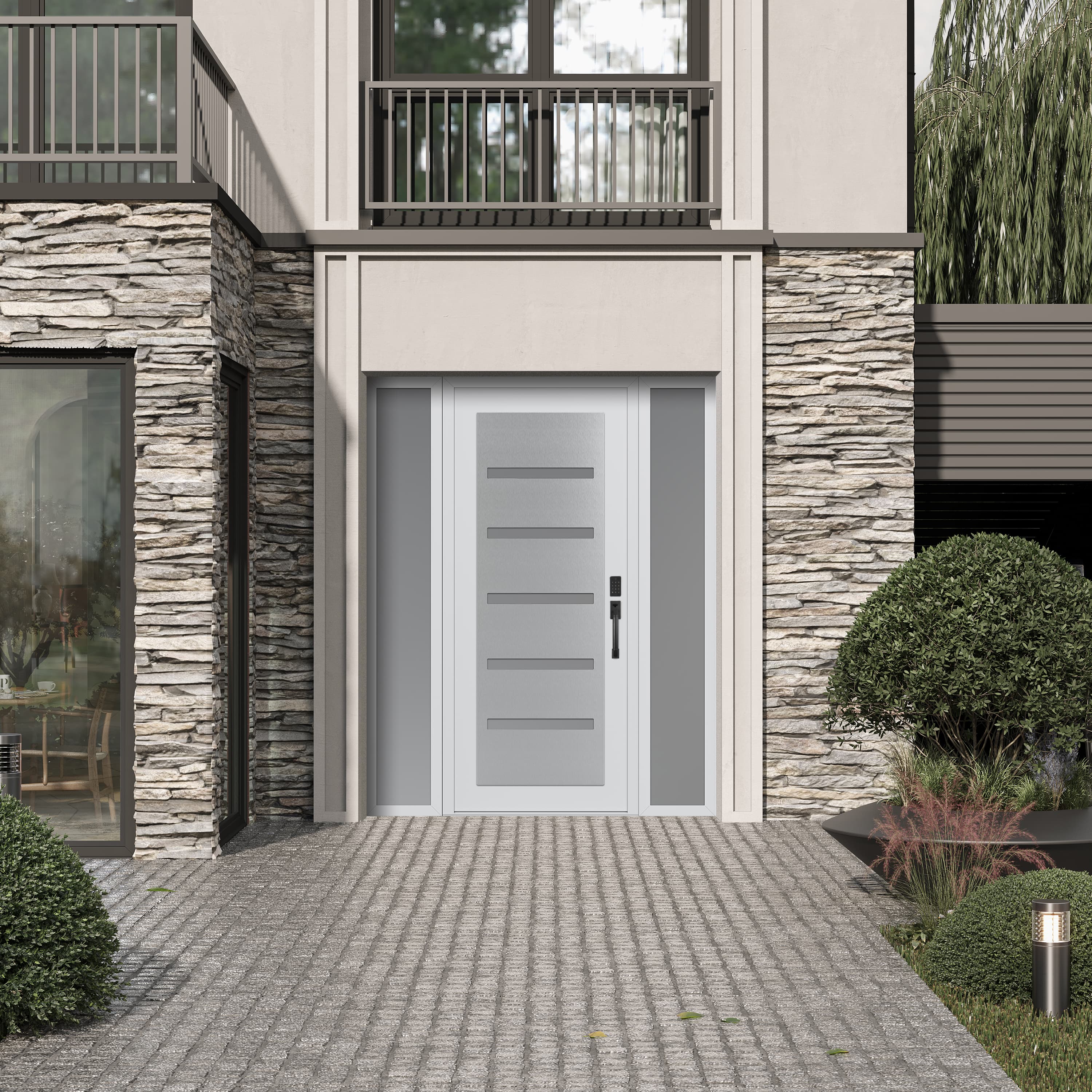 Modern Steel Front Door Diamond C7 - 7