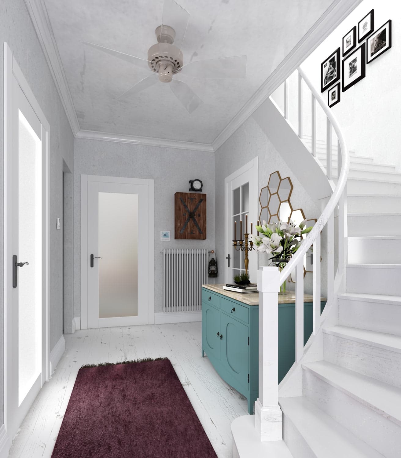 SMART PRO 207 VETRO POLAR WHITE INVISIBLE METAL FRAME BELLDINNI MODERN INTERIOR DOOR - 3