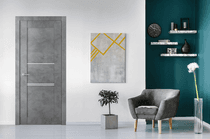 AVON 07 3H DARK URBAN INVISIBLE METAL FRAME BELLDINNI MODERN INTERIOR DOOR - 2