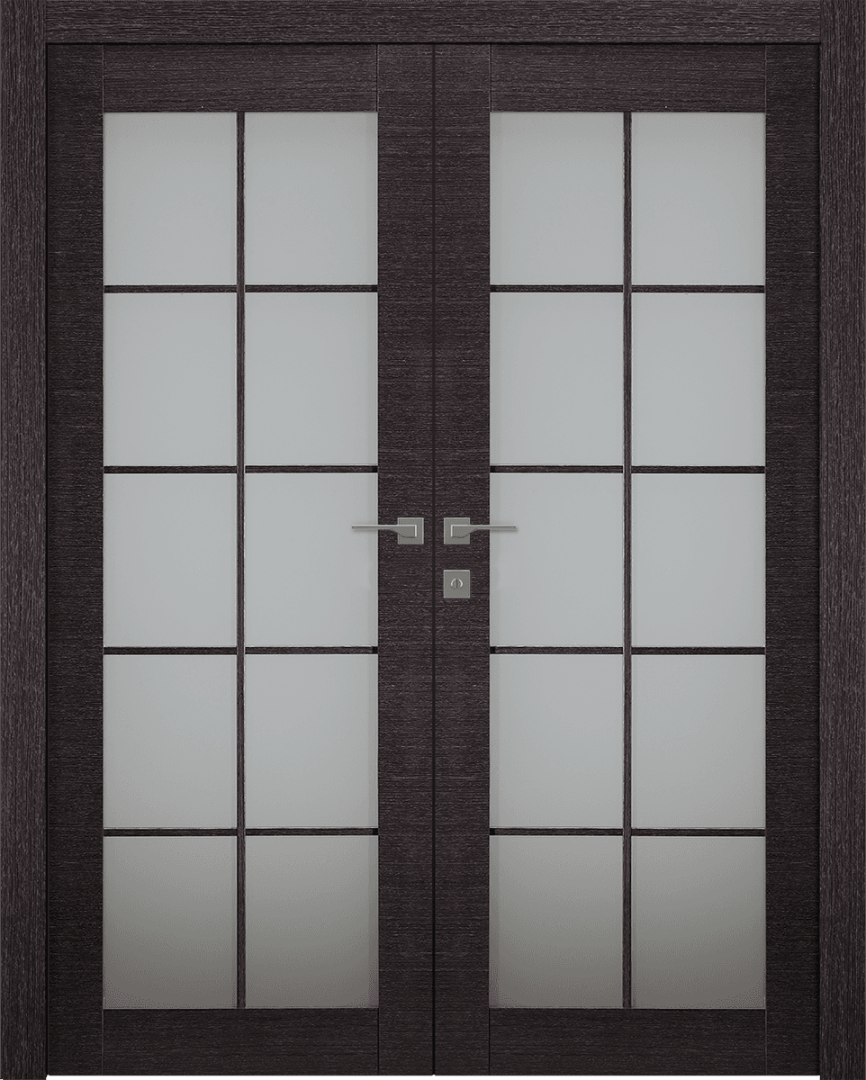 AVANTI 10 LITE VETRO BLACK APRICOT CLOSET BELLDINNI MODERN INTERIOR DOOR - 1