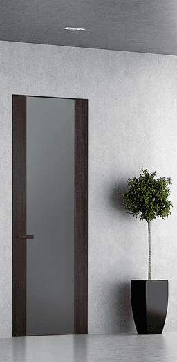 AVON 202 VETRO VERALINGA OAK INVISIBLE METAL FRAME BELLDINNI MODERN INTERIOR DOOR - 1