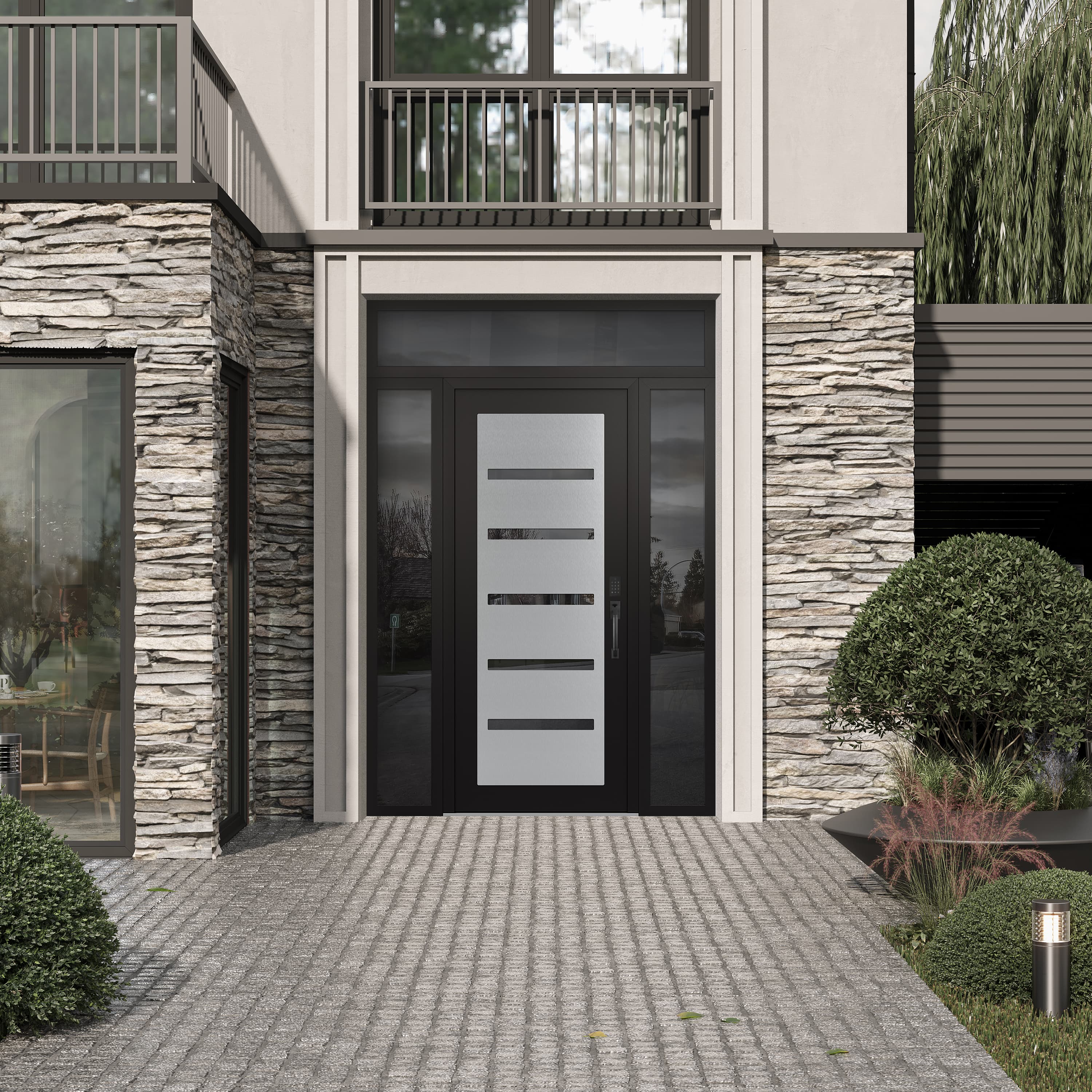 Modern Steel Front Door Diamond C7 - 6