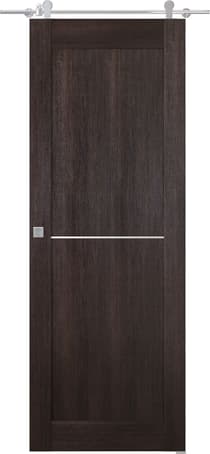 AVON 07 1H VERALINGA OAK DOUBLE BARN BELLDINNI MODERN INTERIOR DOOR - 1