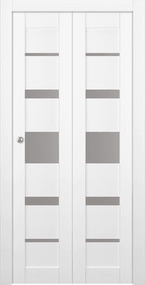 KINA VETRO BIANCO NOBLE BI-FOLD DOORS BELLDINNI MODERN INTERIOR DOOR - 6
