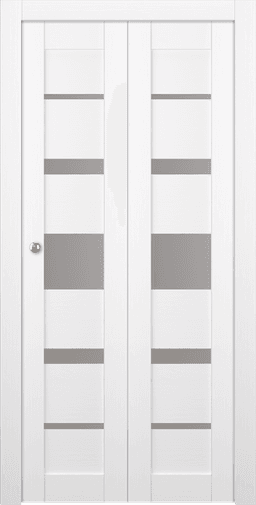 KINA VETRO BIANCO NOBLE BI-FOLD DOORS BELLDINNI MODERN INTERIOR DOOR - 6