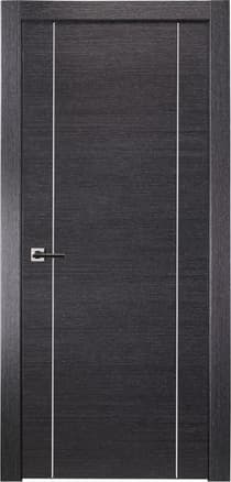 AVANTI 2U BLACK APRICOT SWING BELLDINNI MODERN INTERIOR DOOR - 1