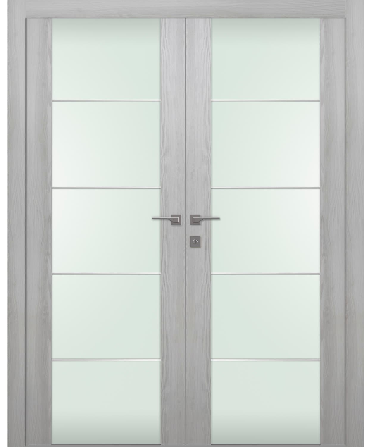 AVON 202 4H VETRO RIBEIRA ASH DOUBLE BELLDINNI MODERN INTERIOR DOOR - 1