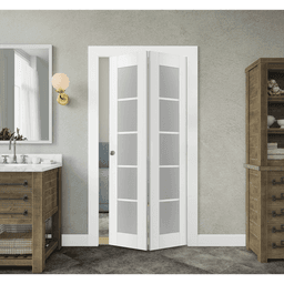 PALLADIO 5 LITE VETRO BIANCO NOBLE BI-FOLD BELLDINNI MODERN INTERIOR DOOR - 2