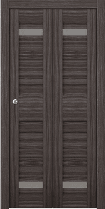 IMMA VETRO GRAY OAK BI-FOLD BELLDINNI MODERN INTERIOR DOOR - 1