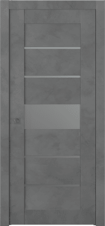 AVON 07-06 VETRO DARK URBAN POCKET BELLDINNI MODERN INTERIOR DOOR - 1