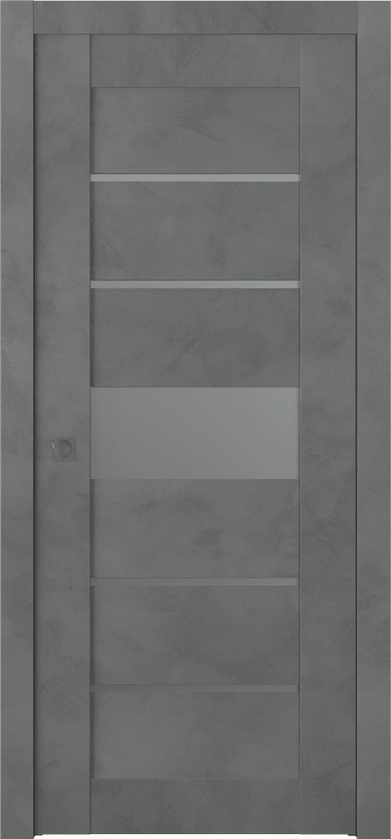 AVON 07-06 VETRO DARK URBAN POCKET BELLDINNI MODERN INTERIOR DOOR - 1