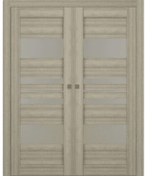 ROMI VETRO SHAMBOR DOUBLE POCKET BELLDINNI MODERN INTERIOR DOOR - 1