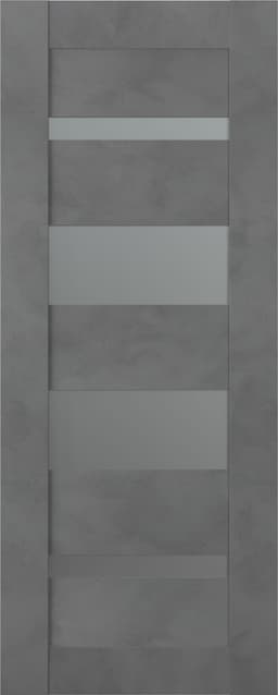 AVON 07-01 VETRO DARK URBAN SLAB BELLDINNI MODERN INTERIOR DOOR - 1