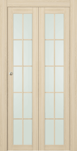 AVON 10 LITE VETRO LOIRE ASH BI-FOLD BELLDINNI MODERN INTERIOR DOOR - 1
