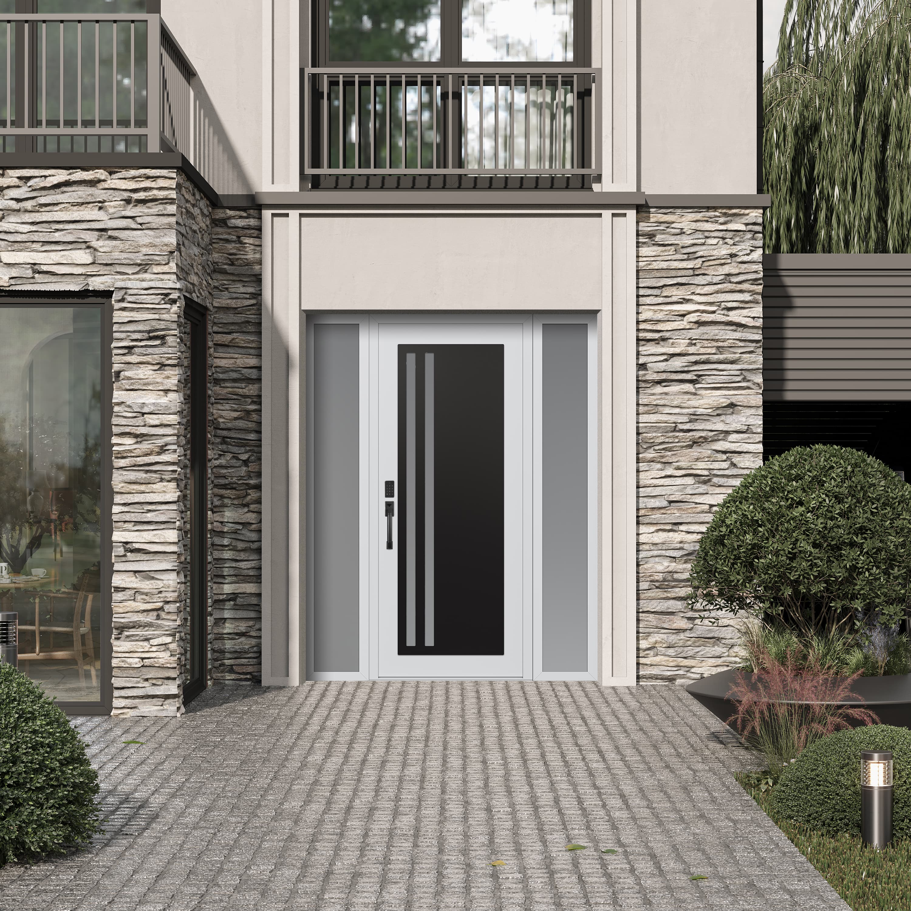 Modern Steel Front Door Diamond C6 - 5