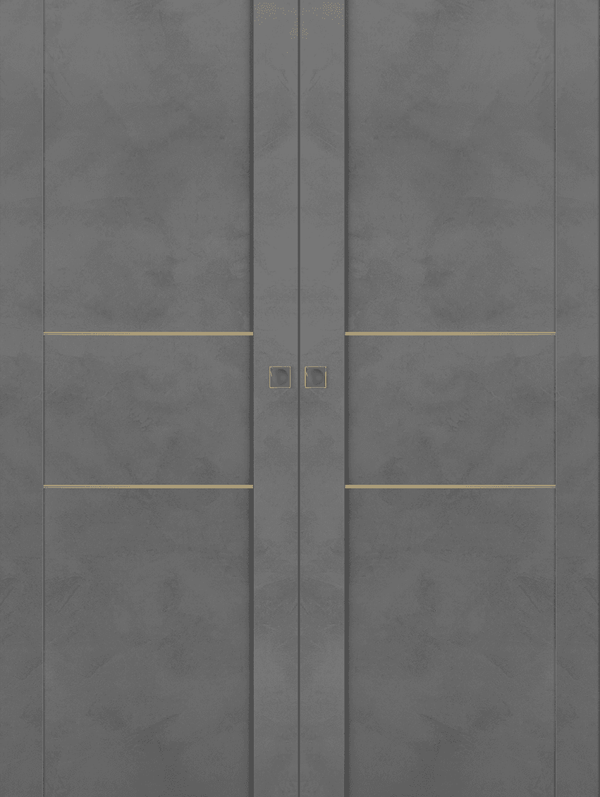 AVON 01 2H GOLD DARK URBAN DOUBLE MAGIC BELLDINNI MODERN INTERIOR DOOR - 1