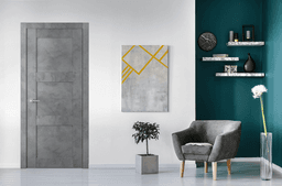 AVON 07 2RN DARK URBAN INVISIBLE METAL FRAME BELLDINNI MODERN INTERIOR DOOR - 2