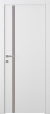SMART PRO 208 VETRO POLAR WHITE SWING BELLDINNI MODERN INTERIOR DOOR - 1