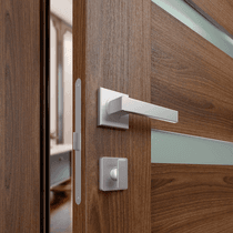 AVON 07-04 VETRO PECAN NUTWOOD DOUBLE INVISIBLE METAL FRAME BELLDINNI MODERN INTERIOR DOOR - 3