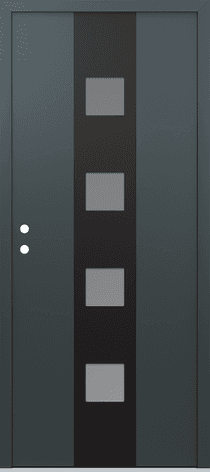 Modern Steel Front Door Diamond A12 - 2