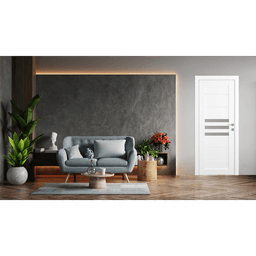 DOME VETRO BIANCO NOBLE POCKET BELLDINNI MODERN INTERIOR DOOR - 2