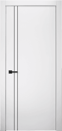 SMART PRO 2V BLACK POLAR WHITE SWING DOORS BELLDINNI MODERN INTERIOR DOOR - 1