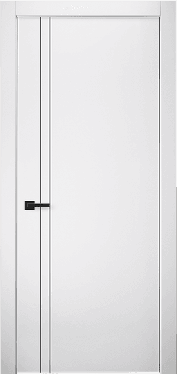 SMART PRO 2V BLACK POLAR WHITE SWING DOORS BELLDINNI MODERN INTERIOR DOOR - 1