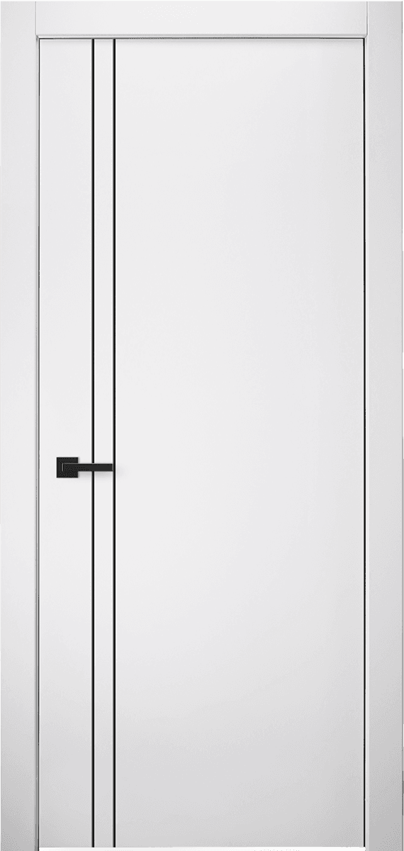 SMART PRO 2V BLACK POLAR WHITE SWING DOORS BELLDINNI MODERN INTERIOR DOOR - 1