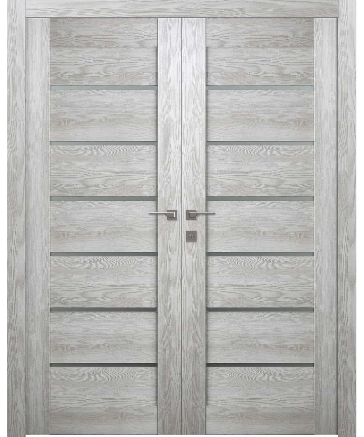 AVON 07-02 VETRO RIBEIRA ASH DOUBLE BELLDINNI MODERN INTERIOR DOOR - 1