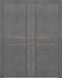AVON 01 2HN GOLD DARK URBAN DOUBLE BELLDINNI MODERN INTERIOR DOOR - 1