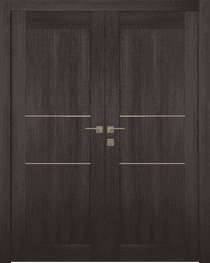 AVON 07 2H GOLD VERALINGA OAK DOUBLE BELLDINNI MODERN INTERIOR DOOR - 1