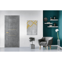 AVON 07 2H GOLD DARK URBAN DOUBLE POCKET BELLDINNI MODERN INTERIOR DOOR - 3