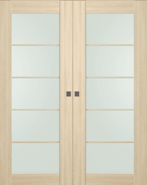 AVON 5 LITE VETRO LOIRE ASH DOUBLE MAGIC DOORS BELLDINNI MODERN INTERIOR DOOR - 1