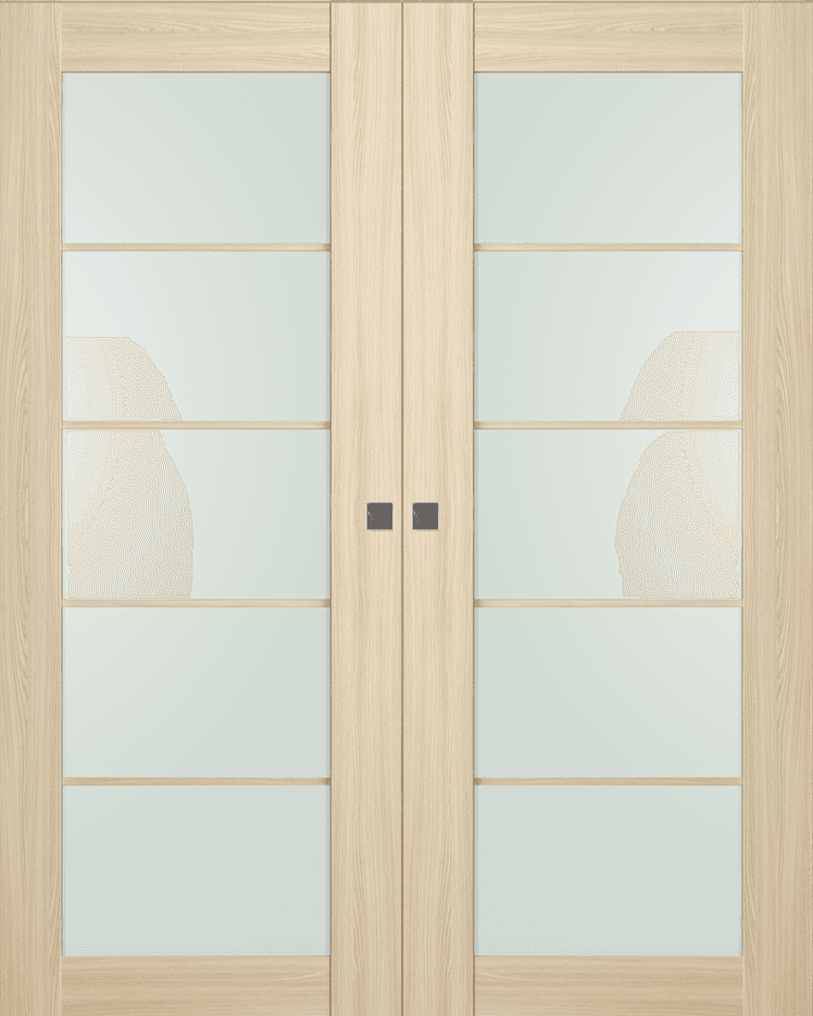 AVON 5 LITE VETRO LOIRE ASH DOUBLE MAGIC DOORS BELLDINNI MODERN INTERIOR DOOR - 1