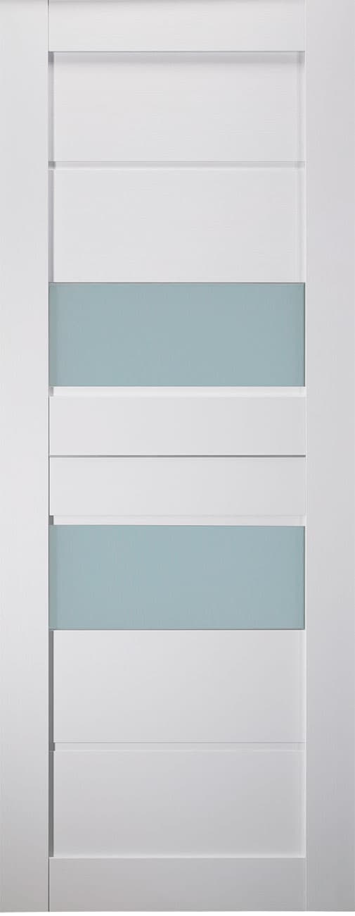 DESSA VETRO BIANCO NOBLE SLAB BELLDINNI MODERN INTERIOR DOOR - 1