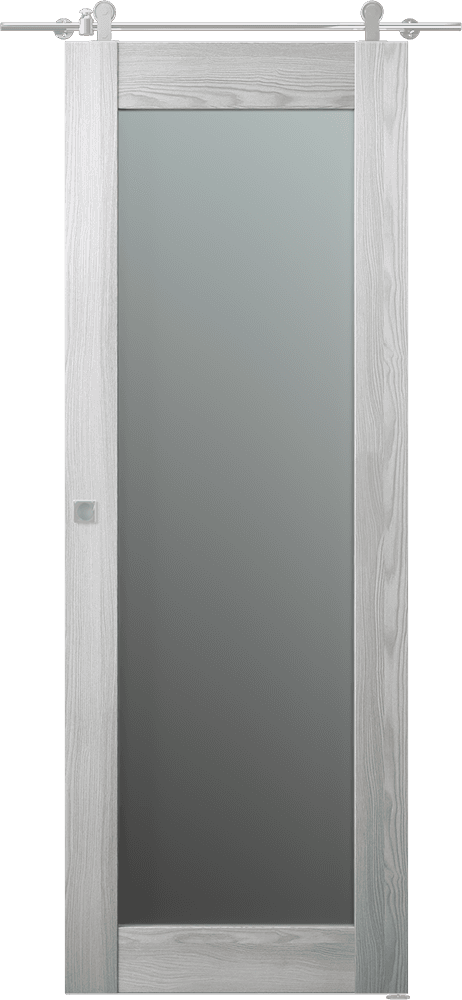 AVON 207 VETRO RIBEIRA ASH DOUBLE BARN BELLDINNI MODERN INTERIOR DOOR - 1