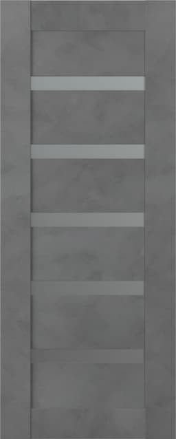 AVON 07-04 VETRO DARK URBAN SLAB BELLDINNI MODERN INTERIOR DOOR - 1