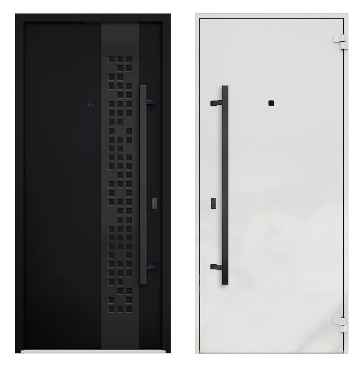 Single Modern Steel Exterior Door Deux 6078 8ft - 7