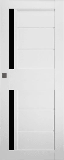ESTA BLACK VETRO BIANCO NOBLE MAGIC BELLDINNI MODERN INTERIOR DOOR - 1