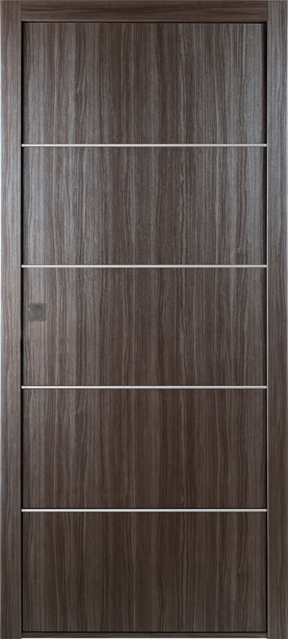 PALLADIO 4H GRAY OAK POCKET BELLDINNI MODERN INTERIOR DOOR - 1