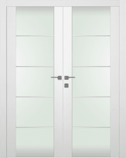 PALLADIO 202 4H VETRO BIANCO NOBLE CLOSET BELLDINNI MODERN INTERIOR DOOR - 1