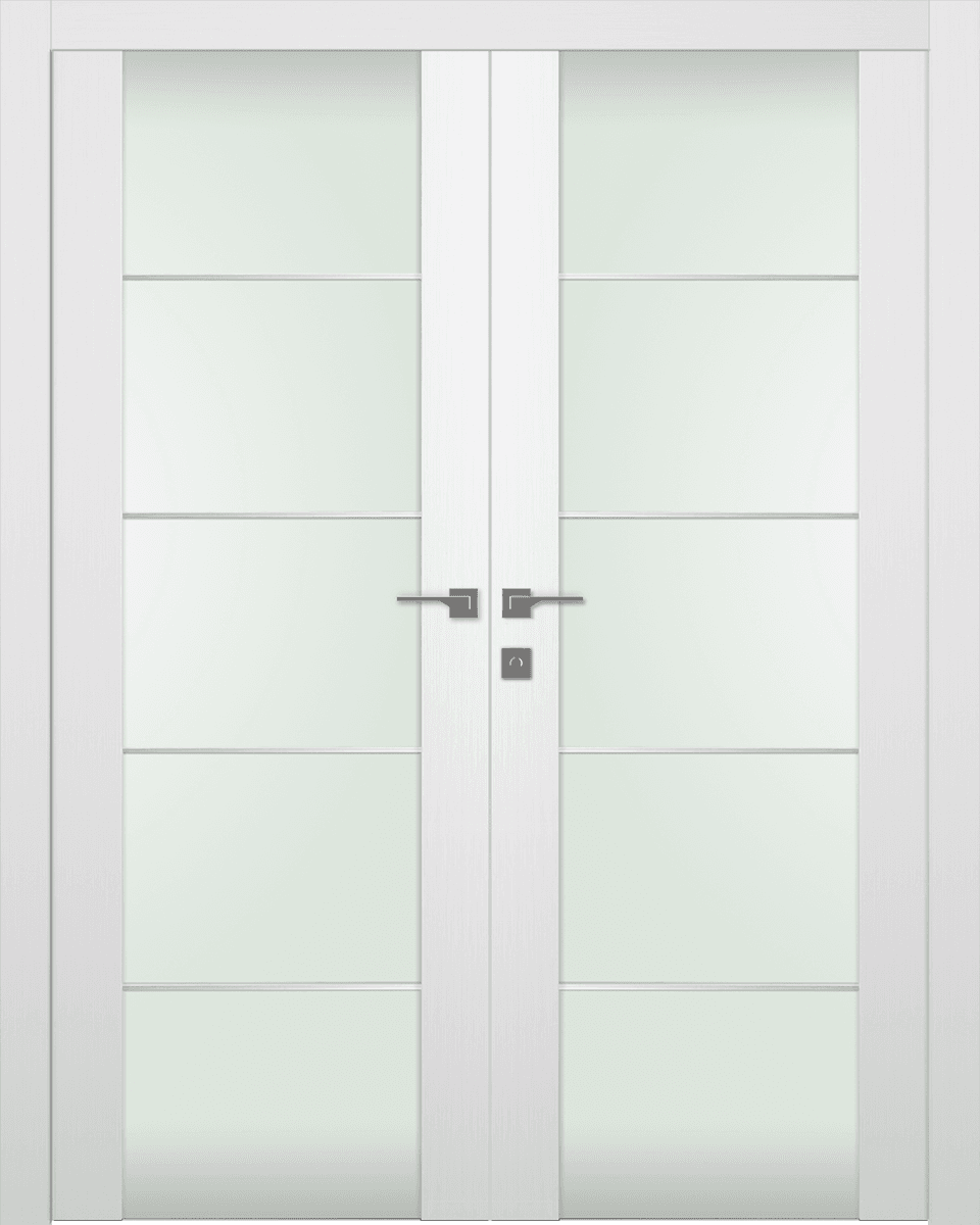 PALLADIO 202 4H VETRO BIANCO NOBLE CLOSET BELLDINNI MODERN INTERIOR DOOR - 1