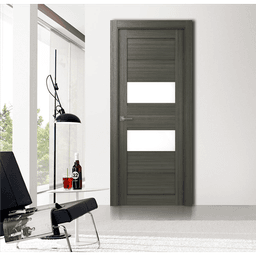 DESSA VETRO GRAY OAK SWING BELLDINNI MODERN INTERIOR DOOR - 2