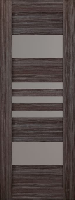 LETI VETRO GRAY OAK SLAB BELLDINNI MODERN INTERIOR DOOR - 1