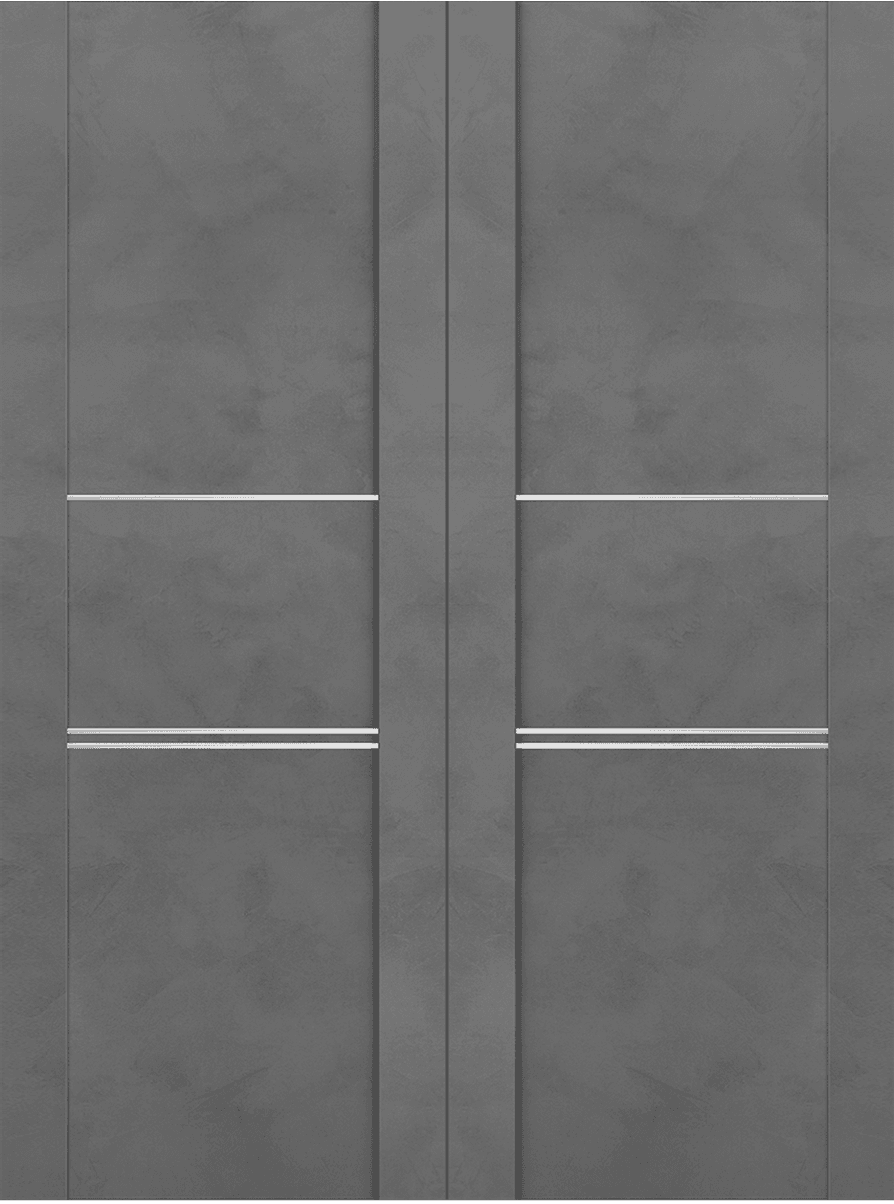 AVON 01 3H DARK URBAN DOUBLE BI-FOLD BELLDINNI MODERN INTERIOR DOOR - 3