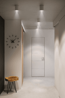 OPTIMA 4H SNOW WHITE INVISIBLE METAL FRAME BELLDINNI MODERN INTERIOR DOOR - 2